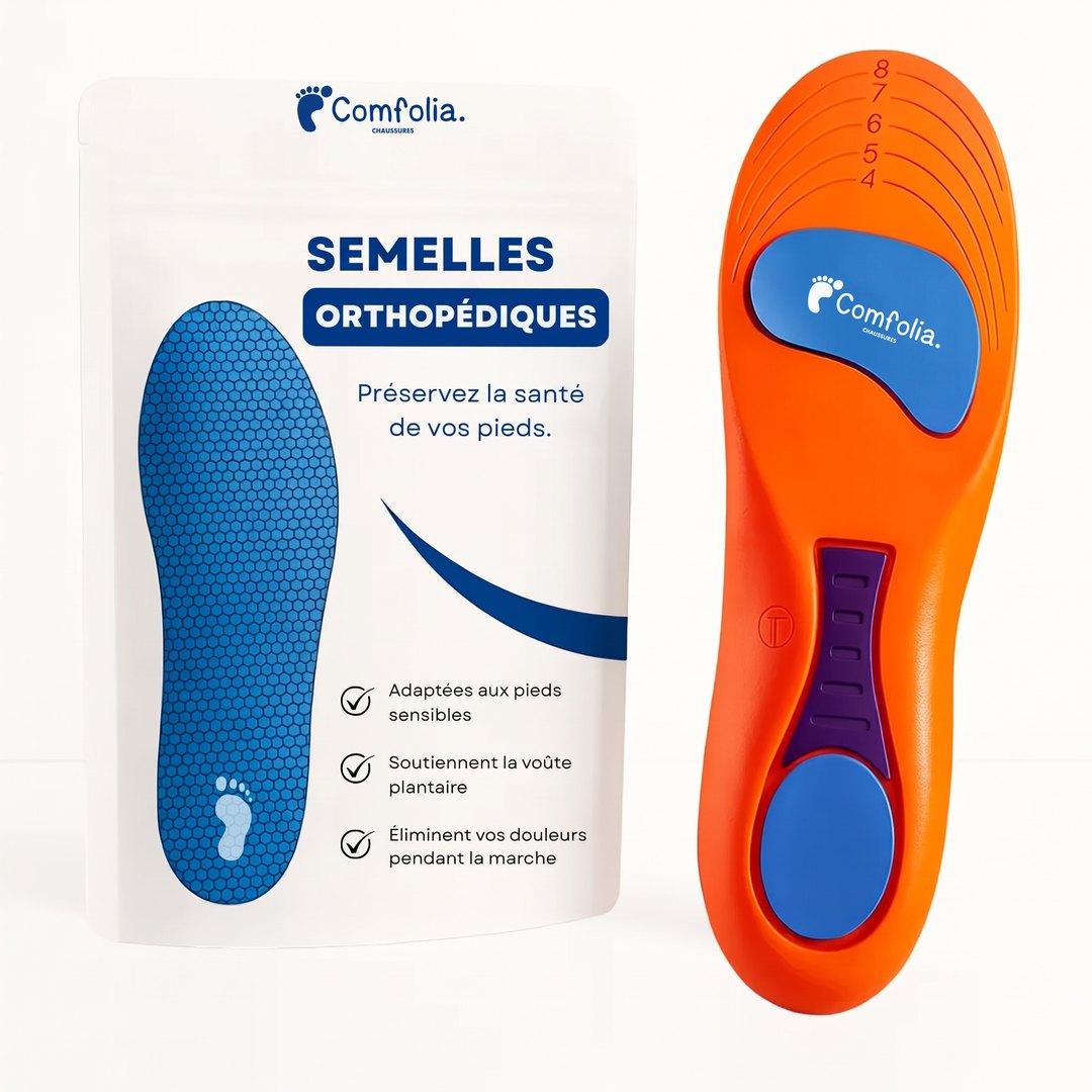 Paire de semelles orthopédiques